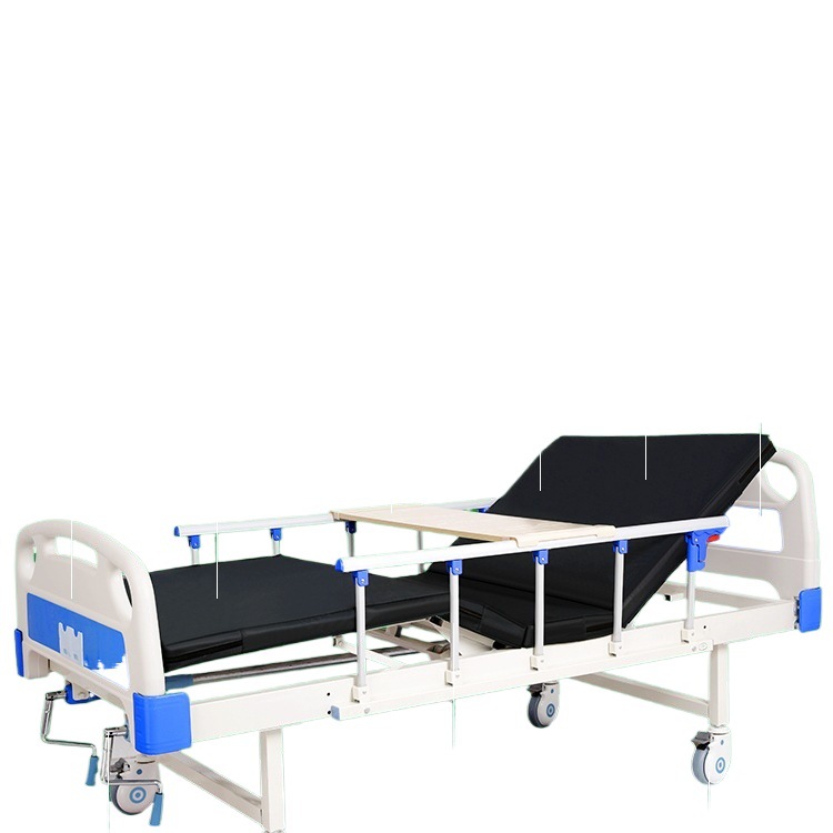Home Care Bed for the Elderly, Multifunctional Hospital Nursing Bed for Paralyzed Patients, Hand-Cranked Adjustable Bed