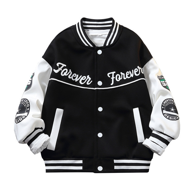 Children's Clothing Boys' Spring Baseball Uniform Jacket 2025 Spring & Fall New Style Spring Boys Handsome and Stylish Medium and Large Kidsren's Trend