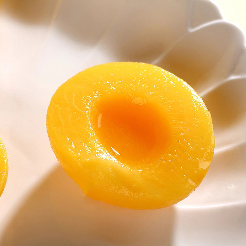 Canned yellow peach 510g 4 bottles of canned fruit sugar water canned net red snacks whole box factory wholesale generation