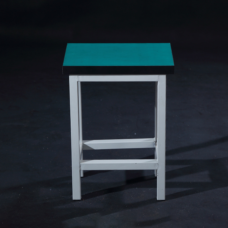 Spot Square Stool Factory Workshop Assembly Line Work Stool Laboratory Bench Steel Pipe Iron Thickened Stool