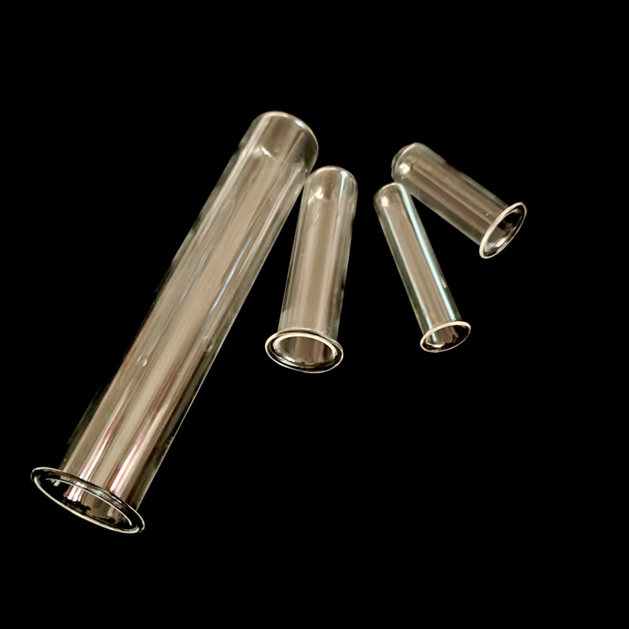 Transparent Straight Tube Test Tube with Flared Edge, Transparent Glass for Bedroom, Desktop, Living Room, Dining Table, Flower Arrangement Vase