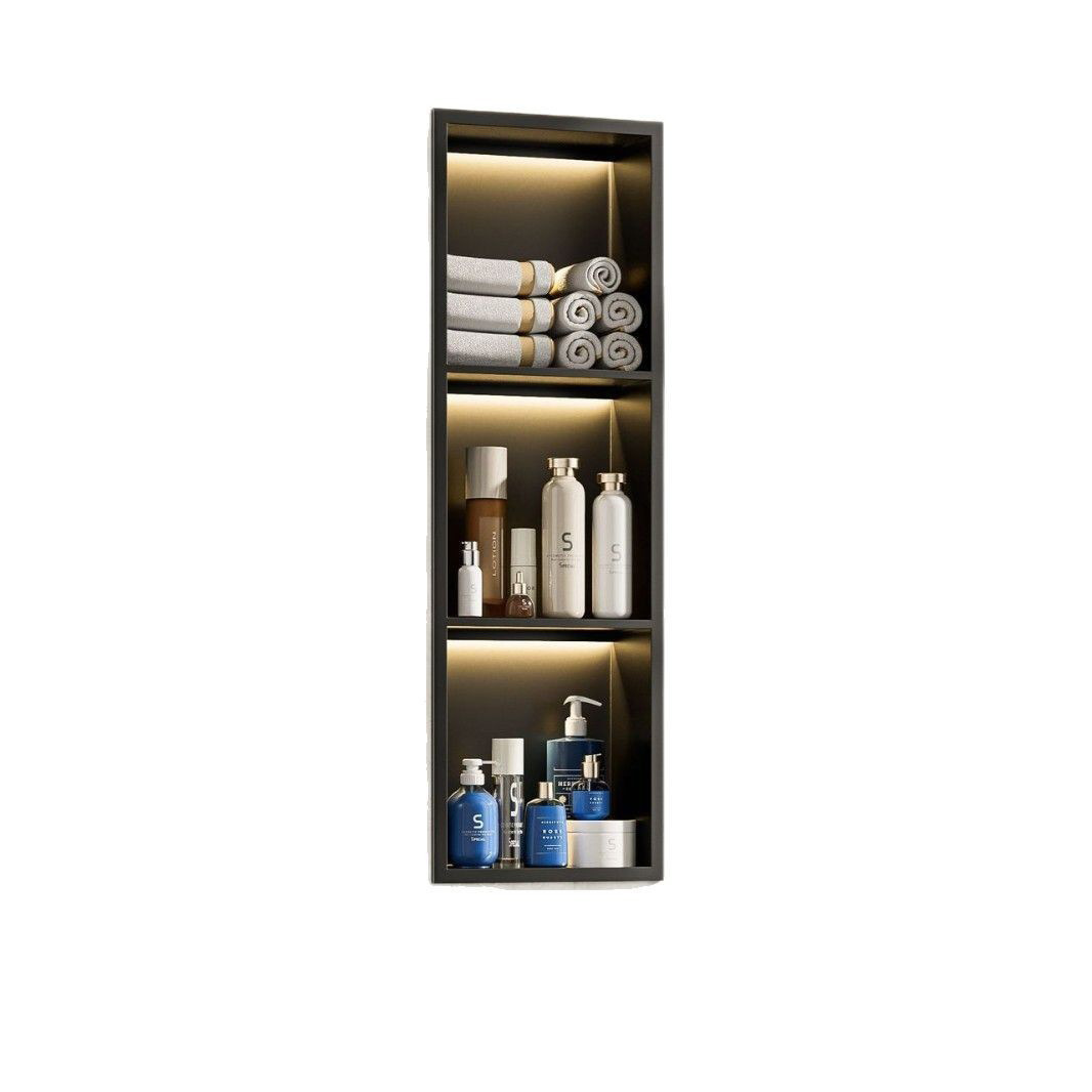 304 Stainless Steel Niches Cabinet Toilet Embedded Bathroom Niches Partition Metal Toilet Storage Rack