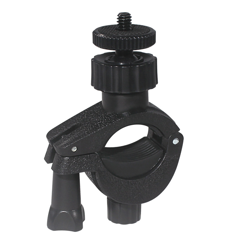 Adjustable single-car clamp O-type machine-increasing position round tube vigorously external fixed clamp temperature measuring soap clamp live broadcast bracket accessories