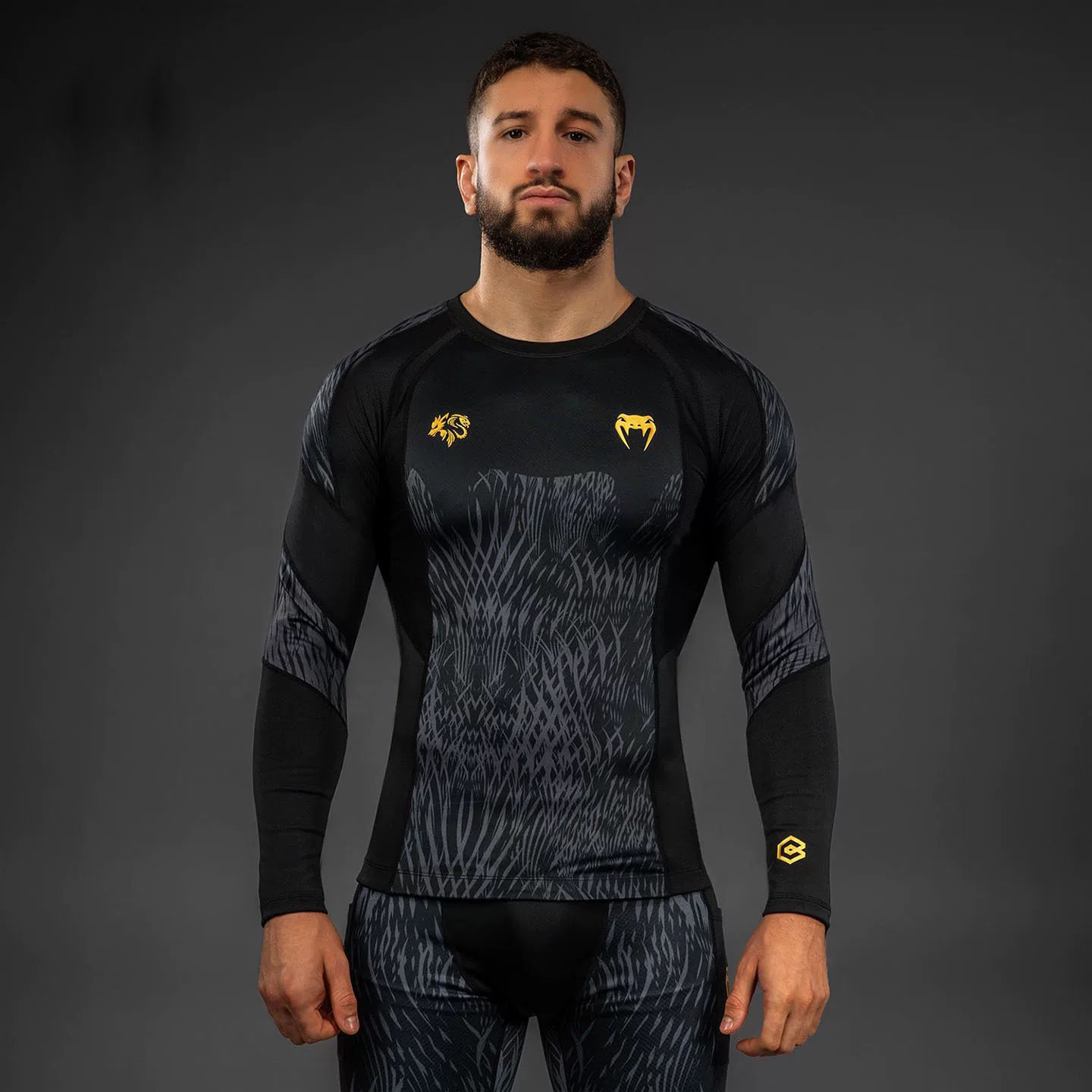 Venum Venom Ufc Chimaev Super Elastic Sports Compression Bodysuit Boxing Sanda Fighting Fitness Training