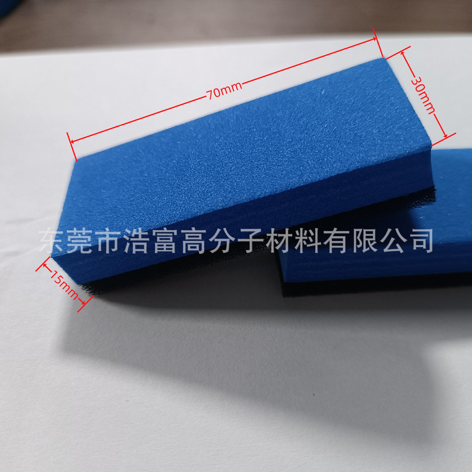 Factory Direct Sales Car Crystal Plated Sponge for Cleaning and Waxing Sponge Blue 70x30*15mm Sponge Brush Plated Sponge