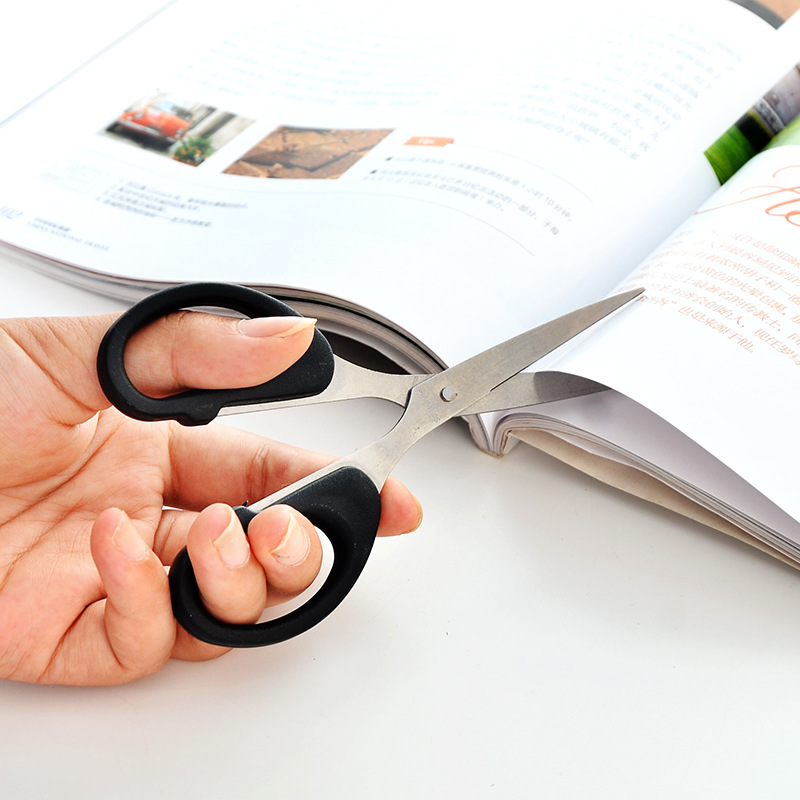 Manufacturer Wholesale Stainless Steel Household Office Stationery Scissors Foreign Trade Children's Scissors Student Handmade Paper Scissors