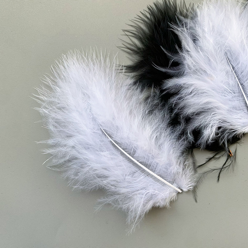 Feather Decoration Bamboo Tube Velvet Turkey Feather DIY Wedding Decoration Clothing Decoration Feather Wave Ball Filling Material