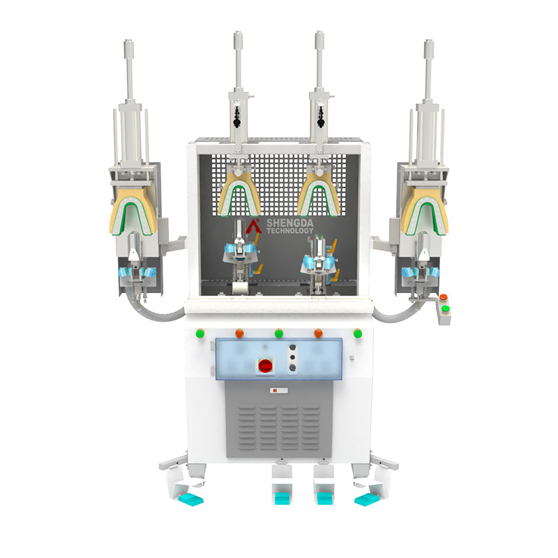 Shengda Technology Guangdong Angle Accurate Non-Deformation Sweep Blade Type Double Cooling Double Heating Heel Shaping Machine Factory Direct Sale