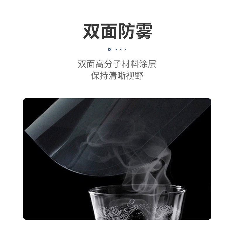 Hainas Medical Isolation Mask Dustproof, Anti-Droplet, Anti-Splash, Large-Screen Protective Head-Mounted Transparent Face Shield