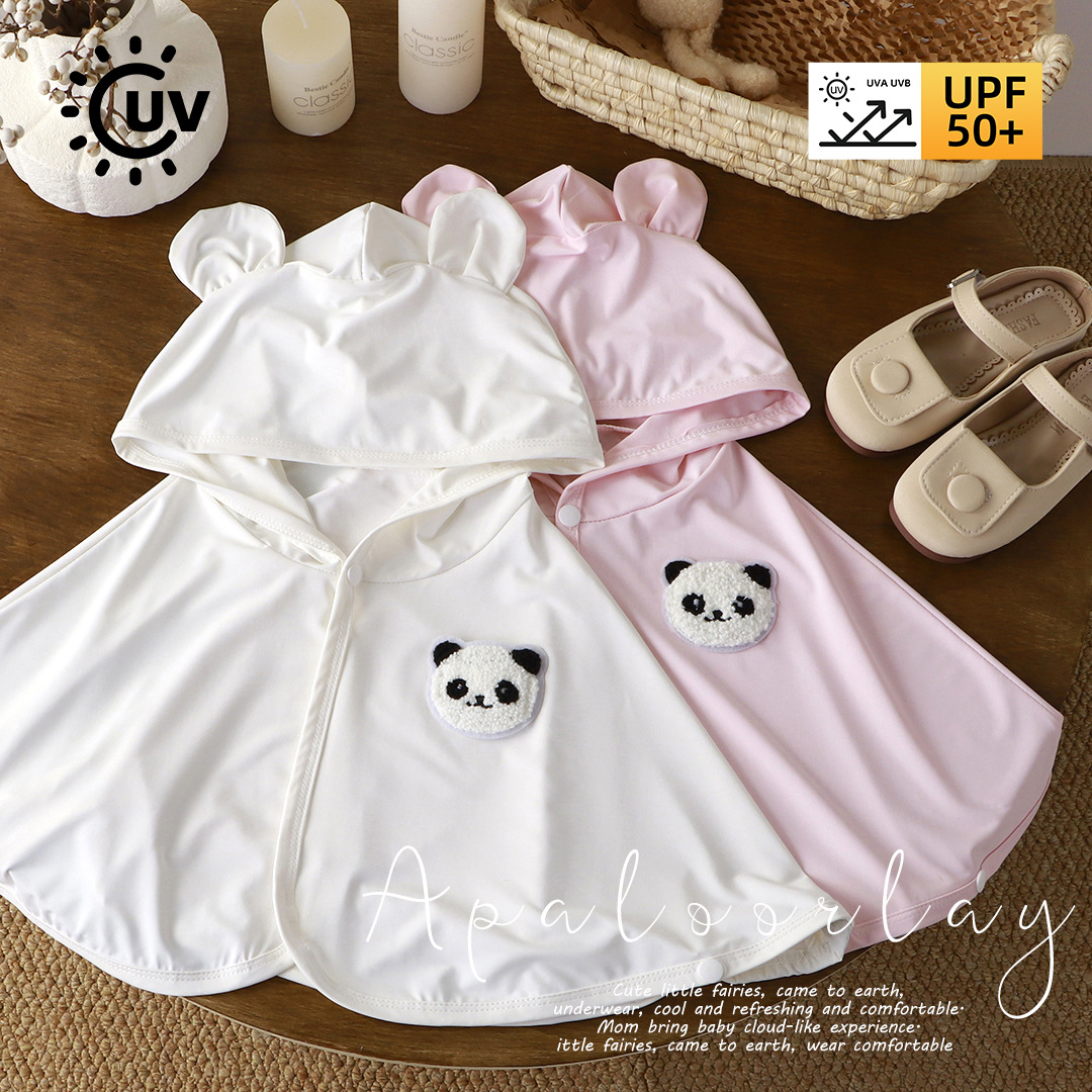 Одежда для защиты от солнца для детей, защита от УФ-лучей UPF50+, плащ для мальчиков и девочек, детский плащ из ледяного шелка