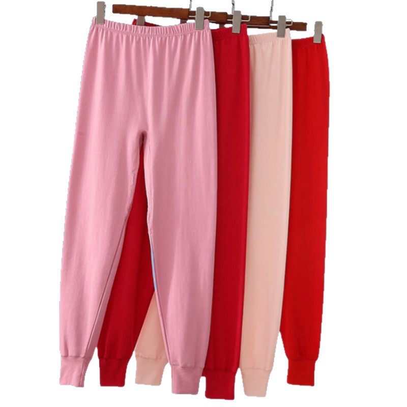 Middle-Aged and Elderly Women's Large Size High-Waisted Thermal Pants for Mothers, Tight-Fitting Cotton Base Layer Pants Wholesale for Autumn and Winter