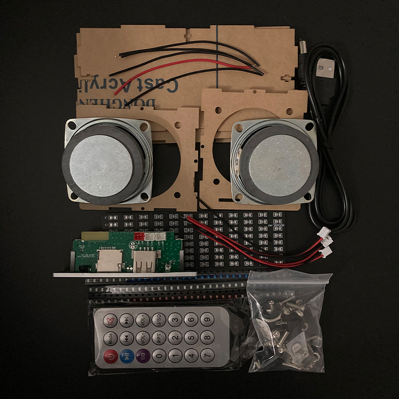 Bluetooth speaker assembly kit music Voice Control Spectrum student welding teaching training electronic diy production parts