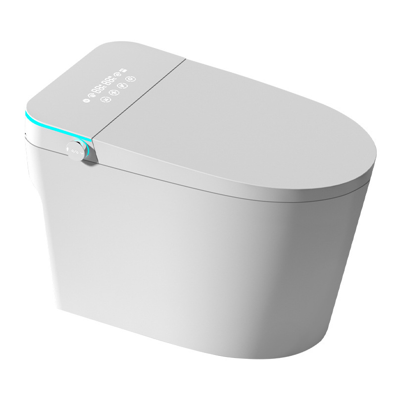 Lightweight Smart Toilet with Water Tank, Fully Automatic Electric Sterilizing Toilet, Siphon-Type Heated Semi-Sitting Toilet, Multi-Functional