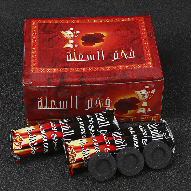 Hookas charcoal fast burning fruit charcoal wholesale barbecue charcoal Hookas carbon smokeless mechanism disposable barbecue charcoal fire charcoal