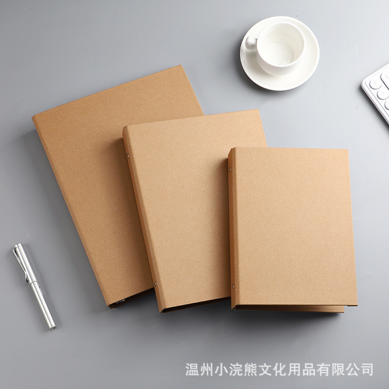 New Dark Kraft paper A5 album album family A4 classmates album can be customized LOGO album folder
