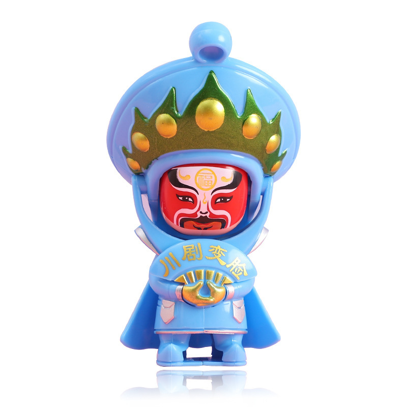 Cartoon Face-Changing Doll Toy Chinese Style Souvenir Peking Opera Facial Makeup Doll Night Market Stall Supply Wholesale