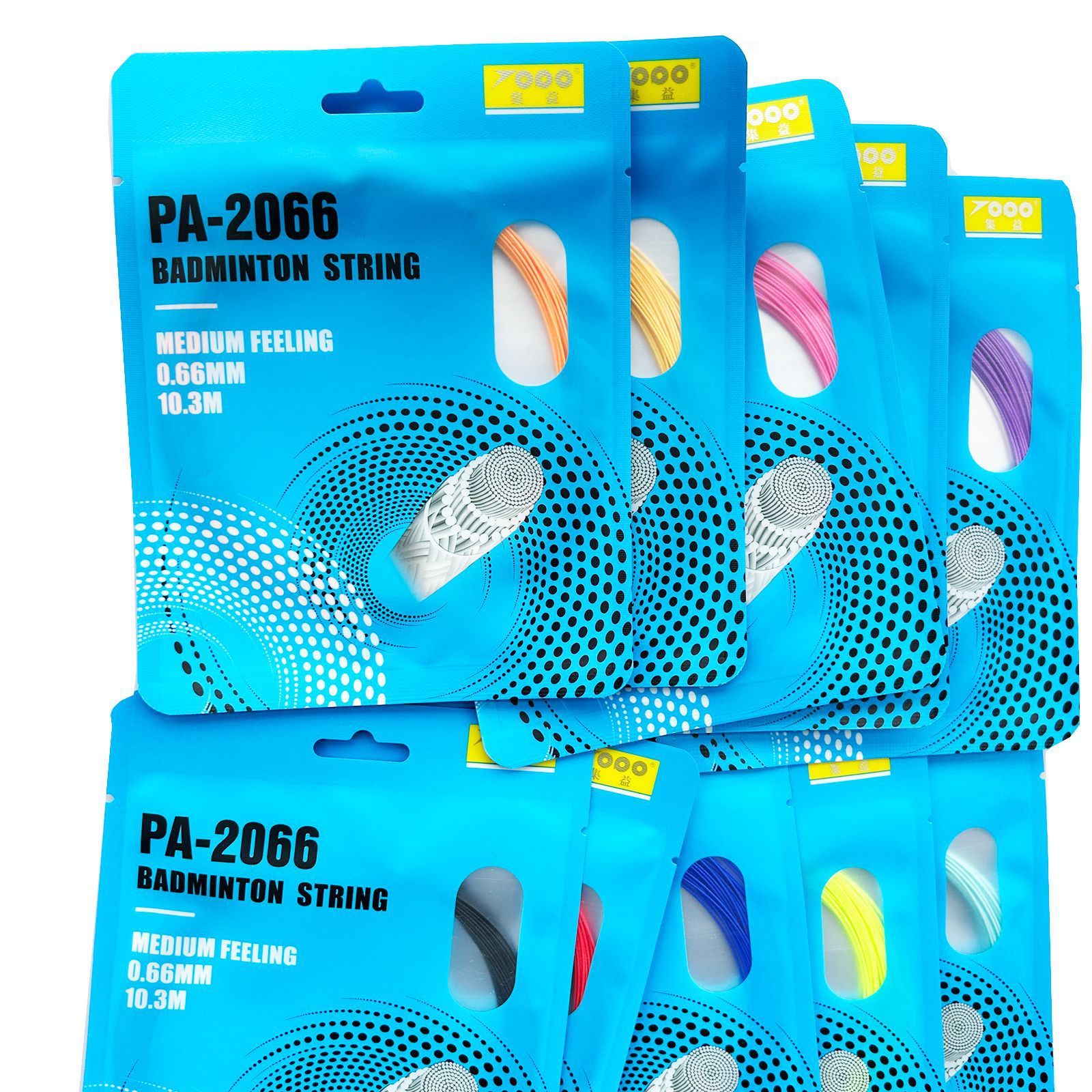 Jiyi PA-2066 Badminton Line 0.66mm novice training badminton racket line durable training