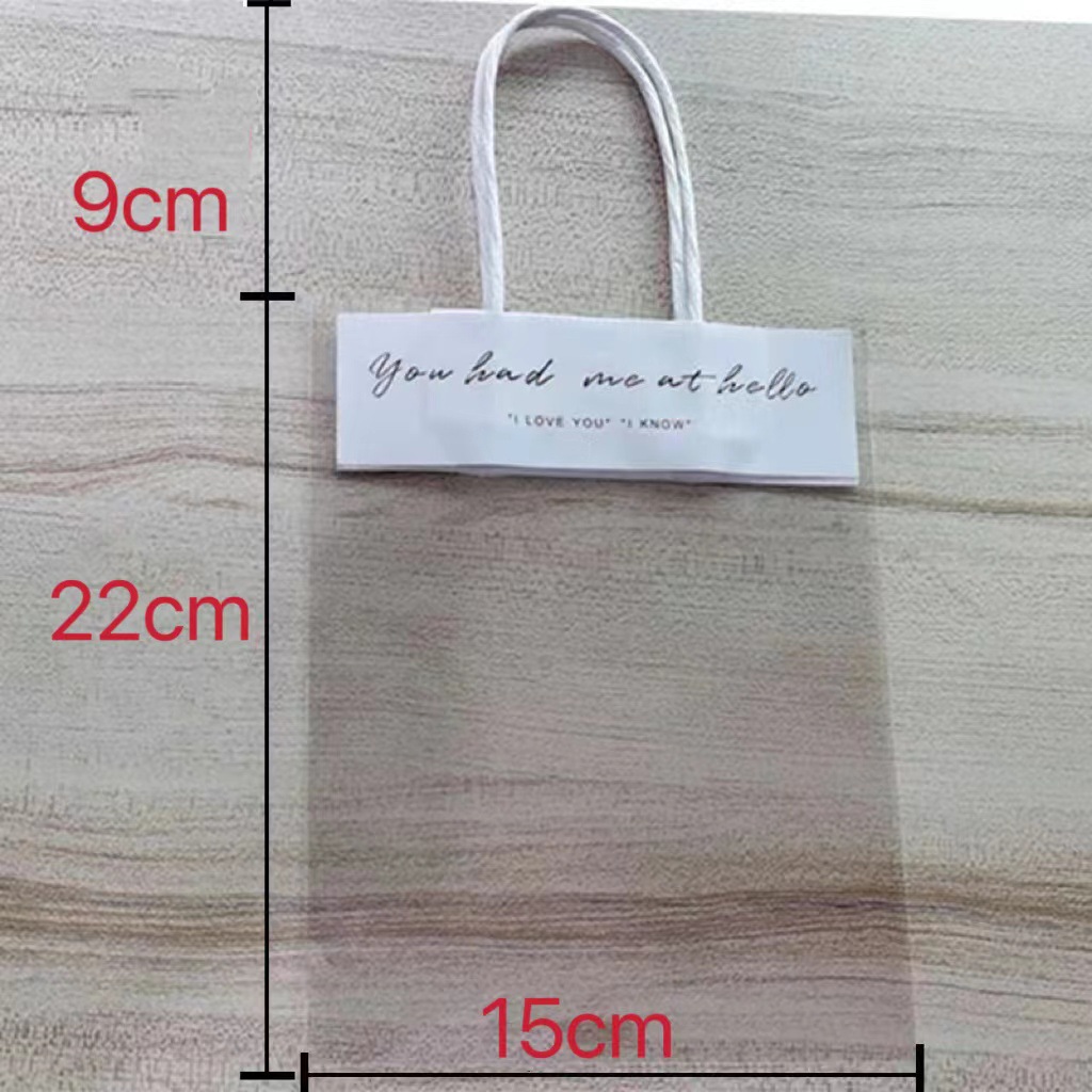 Ins Transparent Handbag Gift Bag Small Funny Gift Bag Jewelry Bag Plaster Doll Handbag Souvenir