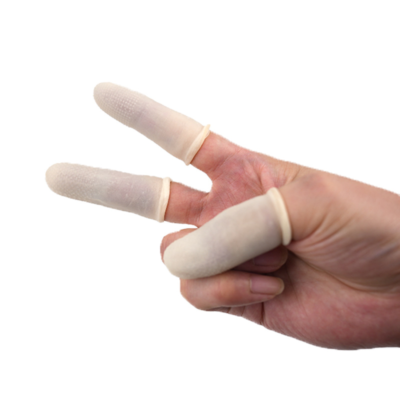 Wholesale disposable non-slip finger cover thickened rubber finger cover non-slip rubber protective finger cover