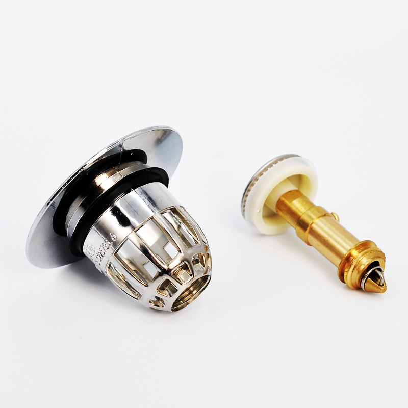 Push-type bounce core plastic copper core drain deodorant basin leaking plug wash basin accessories toilet wholesale