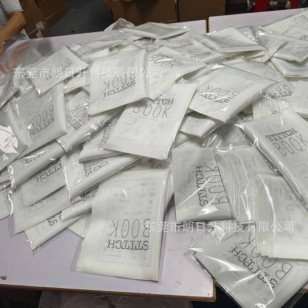 New Product Stitch Book with Tutorial Book DIY Stitch Sample Book Linen Embroider Lover Book