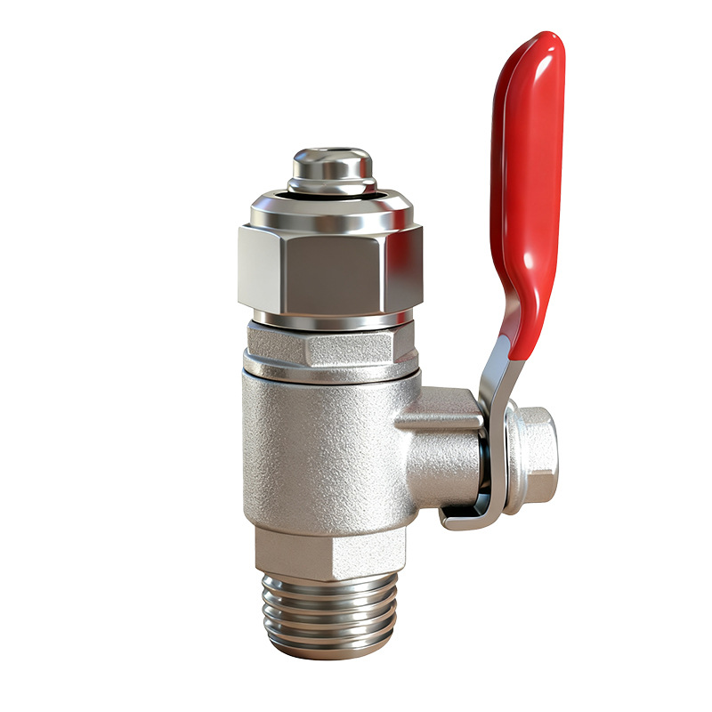 Water Purifier Pure Water Accessories Copper 4-Point External Thread to 2-Point Switch 4-Point Union to 3-Point Water Inlet Straight-Through Ball Valve