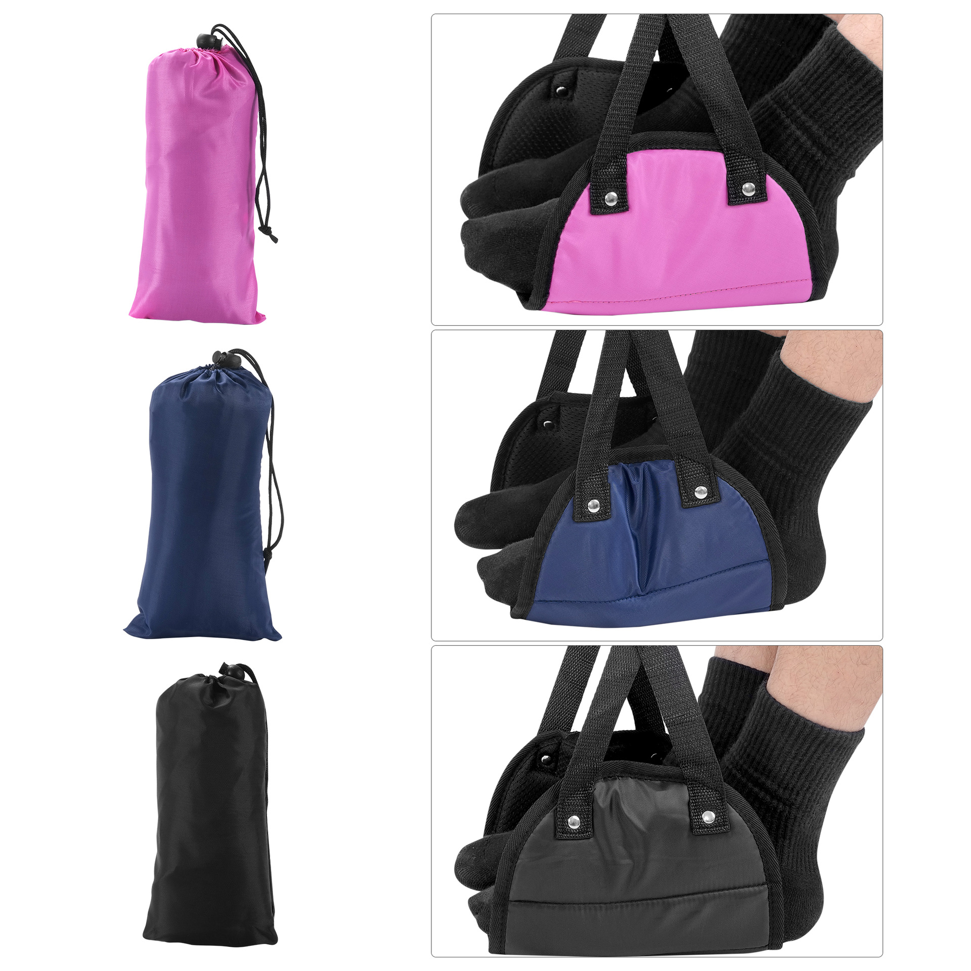 Travel Foot Hammock Office Foot Hanging with Aircraft High-speed Rail Foot Hanging Hammock Foot Tread Travel Artifact