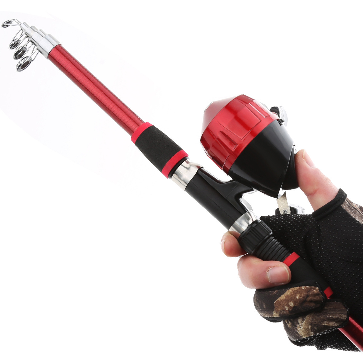 Cross-border children and teenagers outdoor fishing equipment fishing gear suit beginners fishing rod 1.8m factory wholesale