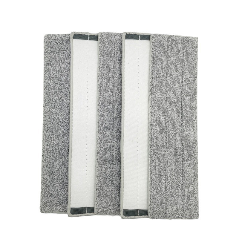 Flat Mop Replacement Cloth Hand-free Washable Flat Universal Thickened Two-head Set Replacement Cloth Velvet Mop Cloth
