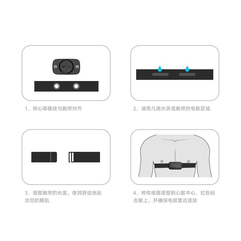 Maijin cross-border GEOID HS500 dual-mode heart rate sensor ant Bluetooth heart rate belt fitness running