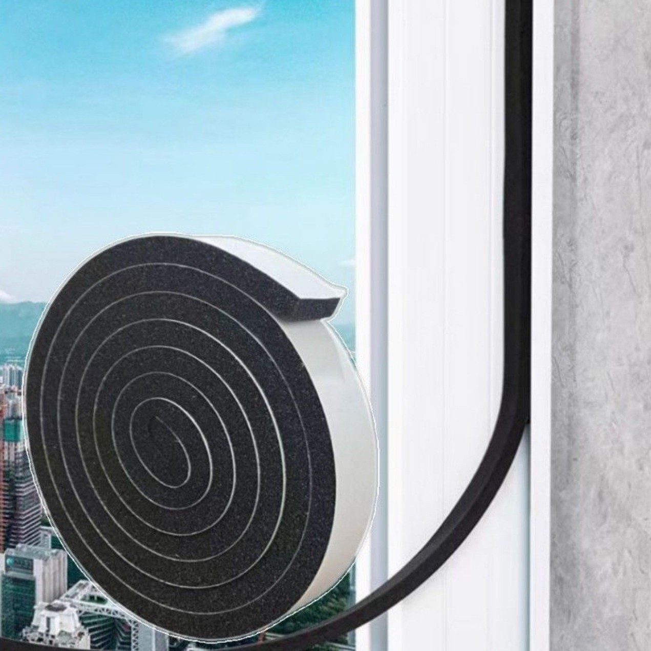 Door and window sealing strip gap air leakage anti-collision shock absorption dustproof wind insulation anti-leakage sound insulation anti-noise sealing window windproof