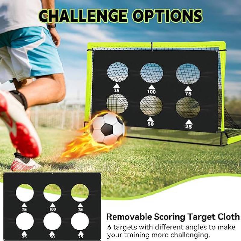 Kids Soccer Goal Backyard Set Portable Pop up Football Net Training Equipment with Soccer Goal Ladder