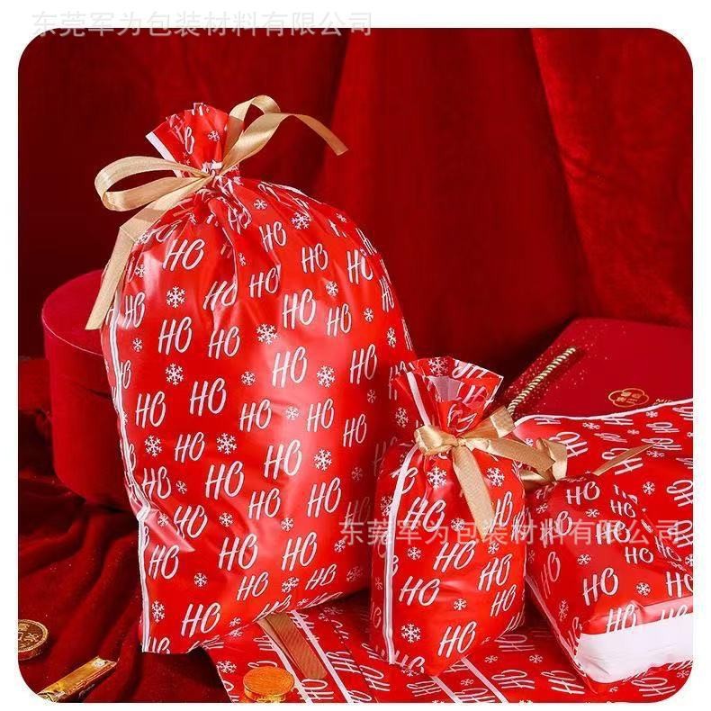 Customized Christmas English Letter Design Santa Claus Christmas Elk Gift Bag