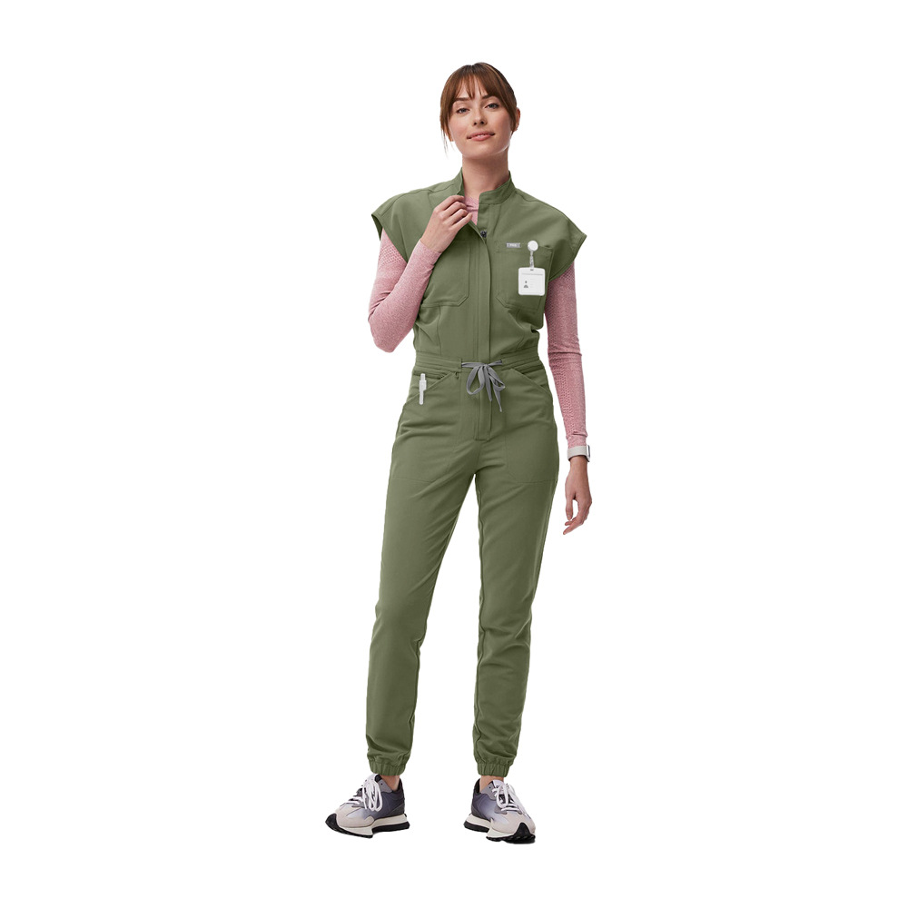 Nianqing Washable One-Piece Suit High-Quality Operating Room Medical Nurse Uniform Work Clothes Suit Bat Sleeve Women