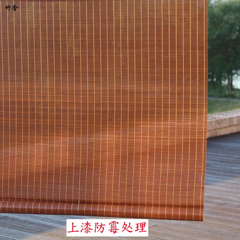 Водонепроницаемые и противогрибковые бамбуковые шторы, солнцезащитные шторы для домашнего балкона, перегородки для чайного дома в отелях и мини-гостиницах, бамбуковые шторы для уличного павильона, рулонные шторы