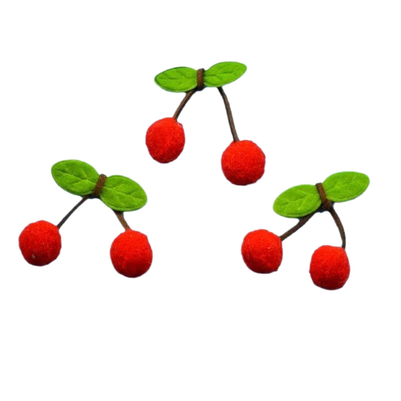 in stock supply high elastic material cherry ball clothing accessories pair ball crafts decorative accessories direct sales