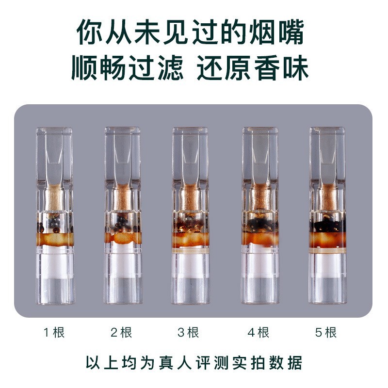 Filter Cigarette Mouthpiece for Smoking, Three-In-One Filter for Regular, Medium, and Slim Cigarettes with Activated Carbon Filtration