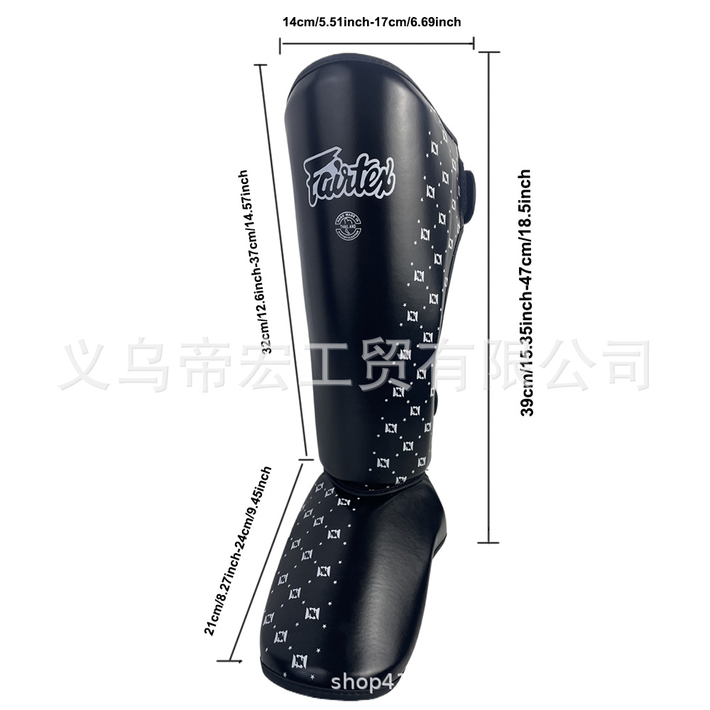 Ft Boxing Leg Guards, Muay Thai Fighting Shin Guards, Foot Guards, Calf Guards, Sanda Fitness Combat Training, Close Combat Protection