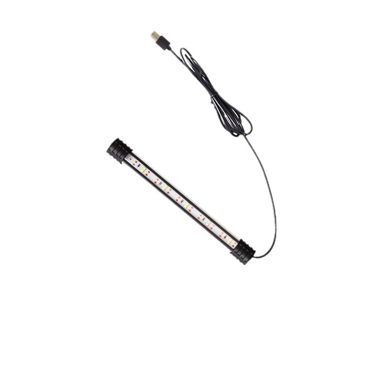 Double row diving fish tank lamp usb factory direct supply low voltage 5v brightening lamp led aquarium lighting fish admiring lamp
