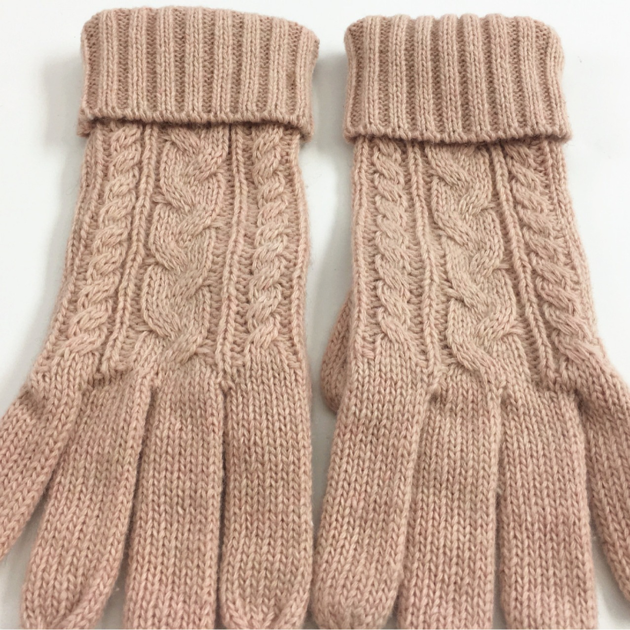 European and American New Autumn and Winter Warm Gloves, Fashionable Knitted Wool Suit, Hat, Scarf, Three-Piece Set, Pullover for Women