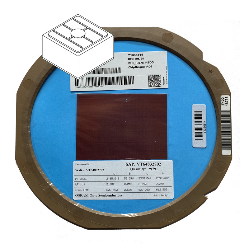 Electronic Device Light Source Orange-Red Light 610Nm Chip Osram Orange-Red Chip Smart Device Orange-Red Chip