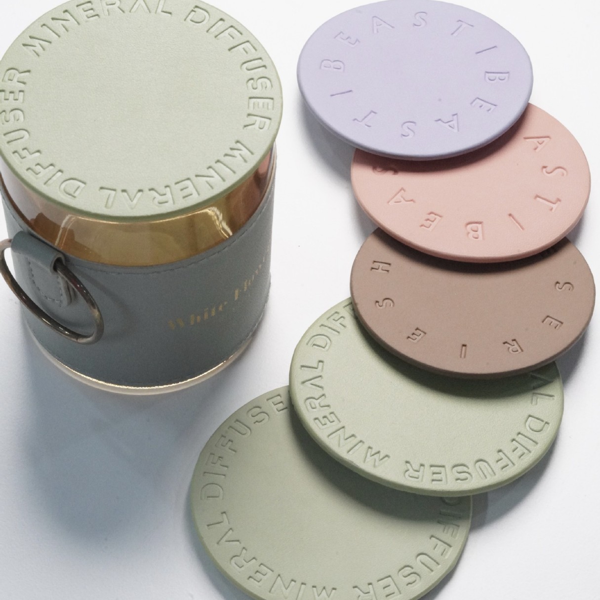 Прямые продажи от производителя скандинавские круглые подставки из ПУ кожи изолированные квадратные подставки для кофе