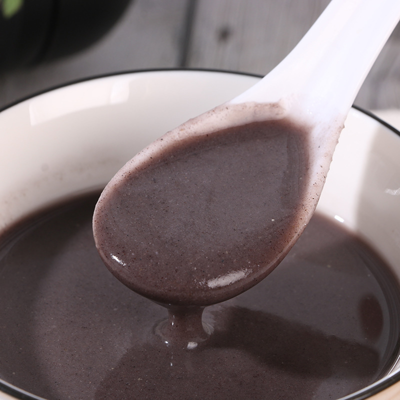 Black Sesame Paste, Walnuts, Black Rice, Black Bean Powder, Mulberry Ready-To-Eat Five-Black Nutritious Breakfast for Pregnant Women, Whole Grain Meal Replacement Powder