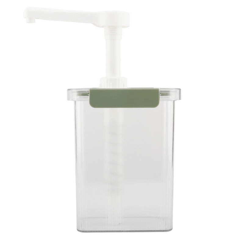 Fruit Syrup Press Bottle Milk Tea Shop Jam Juice Hand-Pressed Sesame Sauce Bottle Large Capacity Squeeze Bottle Coffee Shop Commercial