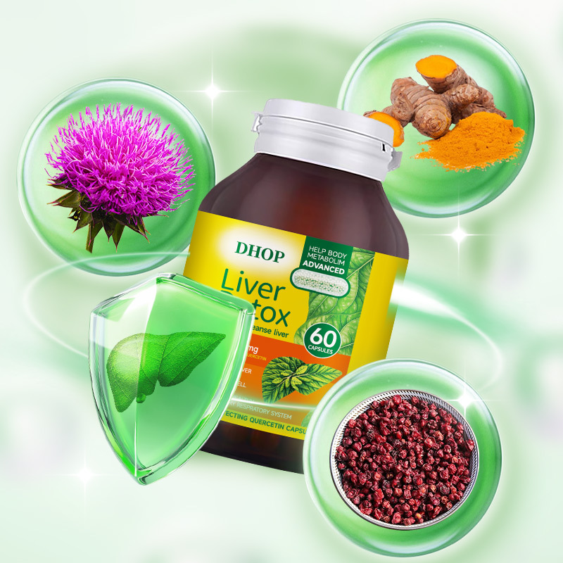 Spot Quercetin Hard Capsules Quercetin Hard Capsules Cross-Border Hot-Selling Liver and Lung Maintenance Capsules