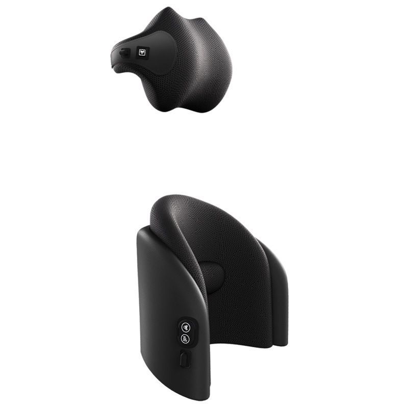 Car Electric Massage Headrest Memory Foam Cushion Lumbar Support Set Cervical Spine Pillow Waist Back Support Cushion Main Driver