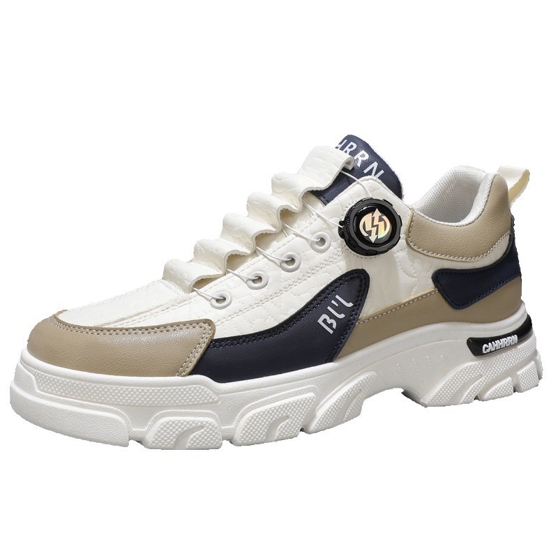 Low-top Martins Boots Swivel elastic Buckle Fashionable sneaker Spring and Autumn Comfortable Wear-resistant Thick-soled Boot Boots