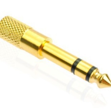 6.5 to 3.5 Hole Gold Plated Dual Channel Audio Adapter Microphone Headset Microphone MIC/Audio Adapter