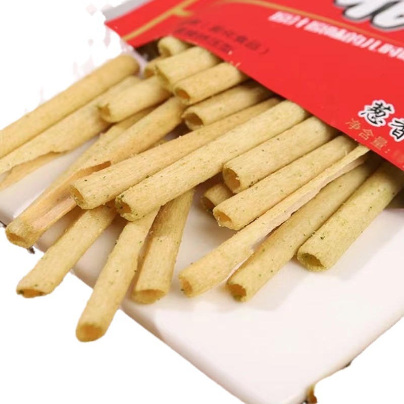 Bald Baby's One Scallion Weighs about 9g in Bulk, a Whole Box of 500 Packs of Nostalgic Small Snacks for Campus