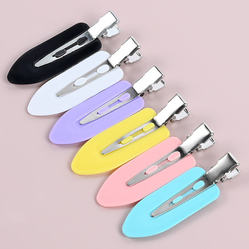 Pink dopamine hairpin clip side duckbill cute small side clip hairpin female 2023 New Bangs clip clip clip